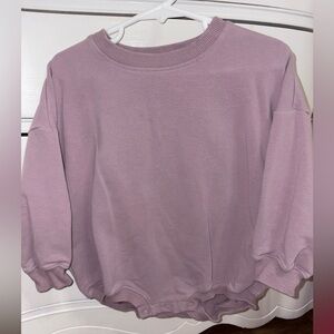 Addie Joy Company Organic Cotton Mauve Sweatshirt Bubble 2T Girls
